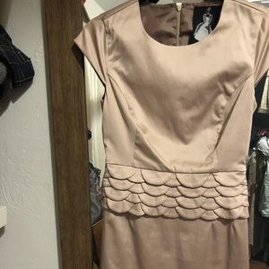 Vintage Satin* Peplum Dress